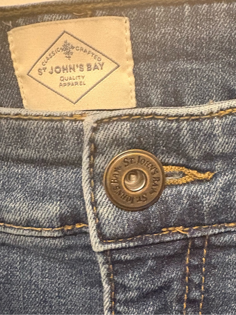 St. John's Bay Women's Boot Cut Jeans in Medium Blue - Picture 5 of 12